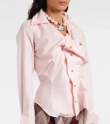 Vivienne Westwood Orb gathered asymmetric cotton shirt | Thumbnail 5 Vivienne Westwood Orb gathered asymmetric cotton shirt | Thumbnail 5