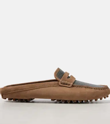 Brunello Cucinelli Monili suede driving mules | Thumbnail 2 Brunello Cucinelli Monili suede driving mules | Thumbnail 2