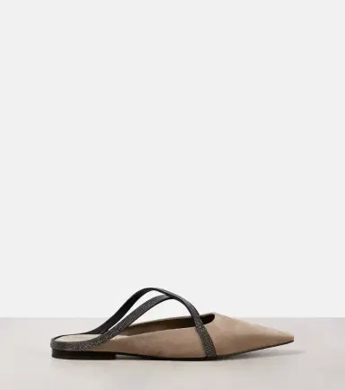 Brunello Cucinelli Monili suede mules | Thumbnail 2 Brunello Cucinelli Monili suede mules | Thumbnail 2