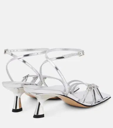 Souliers Martinez Teresa 60 metallic leather sandals | Thumbnail 4 Souliers Martinez Teresa 60 metallic leather sandals | Thumbnail 4