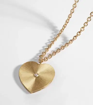 Marie Lichtenberg Heart Jumbo 18kt gold pendant necklace with diamond | Thumbnail 7 Marie Lichtenberg Heart Jumbo 18kt gold pendant necklace with diamond | Thumbnail 7