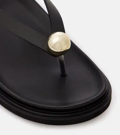 Souliers Martinez Spiaggia embellished leather sandals | Thumbnail 3 Souliers Martinez Spiaggia embellished leather sandals | Thumbnail 3