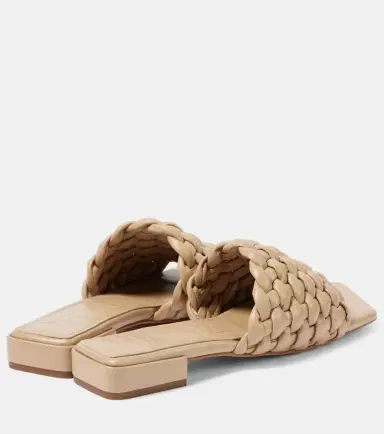 Souliers Martinez Aster woven leather slides | Thumbnail 4 Souliers Martinez Aster woven leather slides | Thumbnail 4