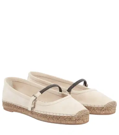 Brunello Cucinelli Monili suede espadrilles | Thumbnail 1 Brunello Cucinelli Monili suede espadrilles | Thumbnail 1
