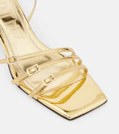 Souliers Martinez Teresa 80 metallic leather sandals | Thumbnail 2 Souliers Martinez Teresa 80 metallic leather sandals | Thumbnail 2