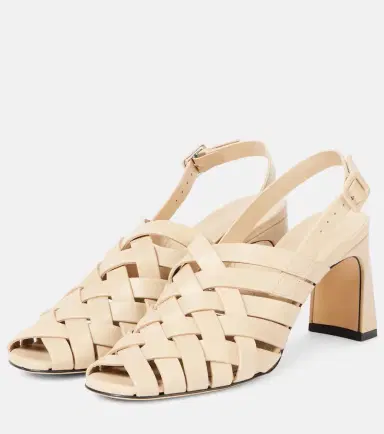 Souliers Martinez Leona 80 leather slingback pumps | Thumbnail 2 Souliers Martinez Leona 80 leather slingback pumps | Thumbnail 2