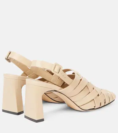 Souliers Martinez Leona 80 leather slingback pumps | Thumbnail 3 Souliers Martinez Leona 80 leather slingback pumps | Thumbnail 3