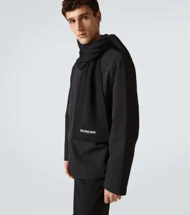 Balenciaga Logo wool-blend scarf | Thumbnail 4 Balenciaga Logo wool-blend scarf | Thumbnail 4