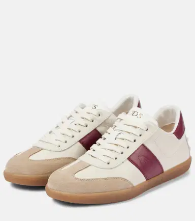 Tod's Tabs suede-trimmed leather sneakers | Thumbnail 3 Tod's Tabs suede-trimmed leather sneakers | Thumbnail 3