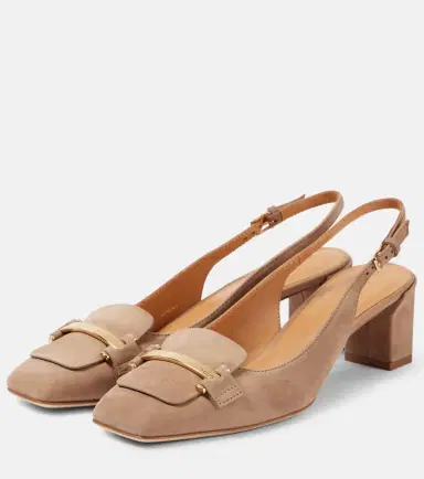 Tod's 50 suede slingback pumps | Thumbnail 3 Tod's 50 suede slingback pumps | Thumbnail 3