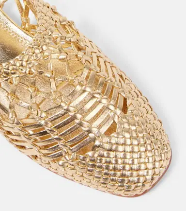 Simkhai Eden metallic leather ballet flats | Thumbnail 3 Simkhai Eden metallic leather ballet flats | Thumbnail 3