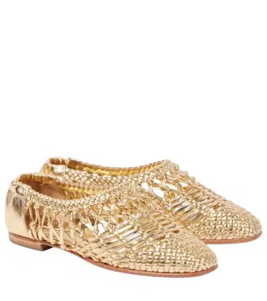 Simkhai Eden metallic leather ballet flats | Thumbnail 1 Simkhai Eden metallic leather ballet flats | Thumbnail 1