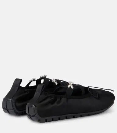 Simone Rocha Embellished satin ballet flats | Thumbnail 4 Simone Rocha Embellished satin ballet flats | Thumbnail 4