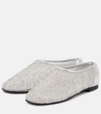 Simkhai Eden metallic lace ballet flats | Thumbnail 5 Simkhai Eden metallic lace ballet flats | Thumbnail 5