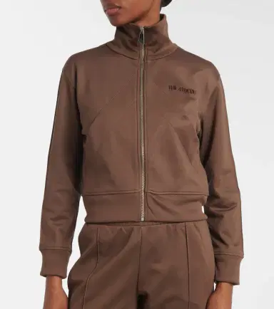 The Attico Zip-up cotton-blend fleece sweatshirt | Thumbnail 2 The Attico Zip-up cotton-blend fleece sweatshirt | Thumbnail 2