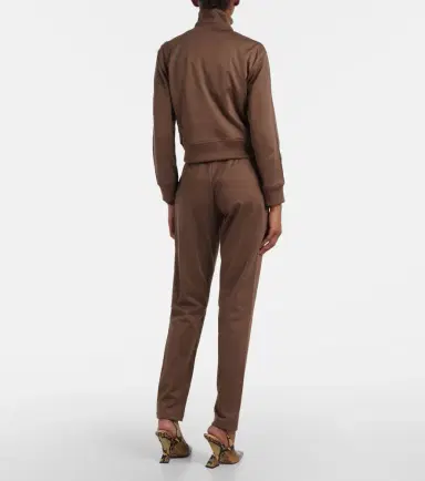 The Attico Zip-up cotton-blend fleece sweatshirt | Thumbnail 6 The Attico Zip-up cotton-blend fleece sweatshirt | Thumbnail 6