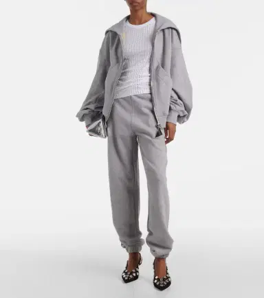 The Attico Logo cotton fleece hoodie | Thumbnail 2 The Attico Logo cotton fleece hoodie | Thumbnail 2