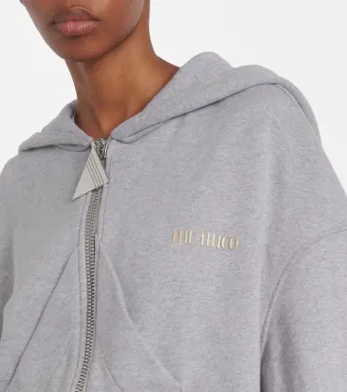 The Attico Logo cotton fleece hoodie | Thumbnail 4 The Attico Logo cotton fleece hoodie | Thumbnail 4