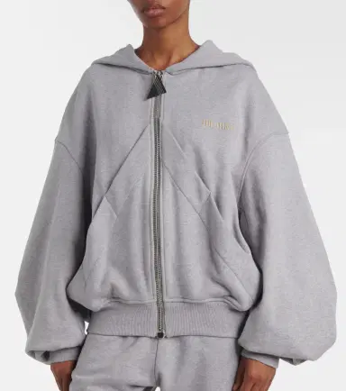 The Attico Logo cotton fleece hoodie | Thumbnail 7 The Attico Logo cotton fleece hoodie | Thumbnail 7