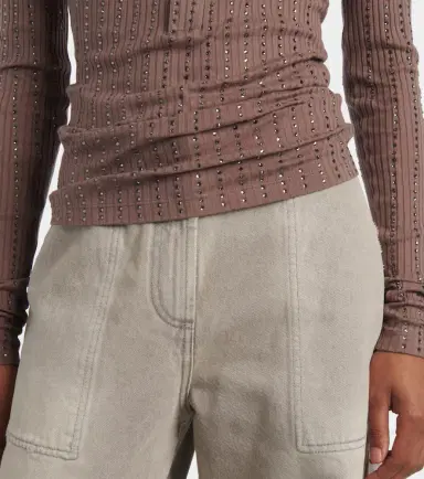 The Attico Embellished cotton polo sweater | Thumbnail 5 The Attico Embellished cotton polo sweater | Thumbnail 5