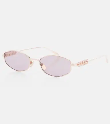 Gucci Logo embellished oval sunglasses | Thumbnail 4 Gucci Logo embellished oval sunglasses | Thumbnail 4