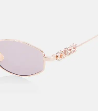 Gucci Logo embellished oval sunglasses | Thumbnail 5 Gucci Logo embellished oval sunglasses | Thumbnail 5