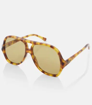 Chloé Chloé Logo aviator sunglasses | Thumbnail 4 Chloé Chloé Logo aviator sunglasses | Thumbnail 4