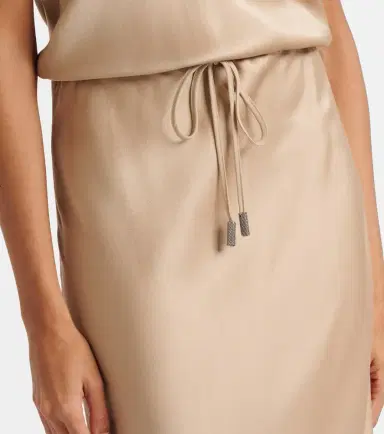 Brunello Cucinelli Satin maxi dress | Thumbnail 4 Brunello Cucinelli Satin maxi dress | Thumbnail 4