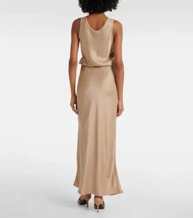Brunello Cucinelli Satin maxi dress | Thumbnail 5 Brunello Cucinelli Satin maxi dress | Thumbnail 5