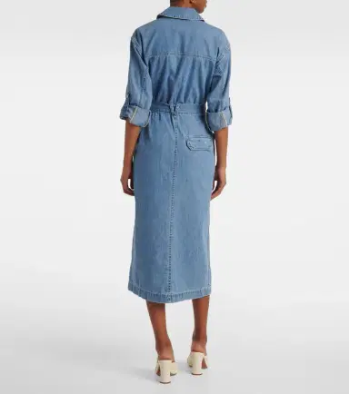 Veronica Beard Evelyn denim shirt dress | Thumbnail 3 Veronica Beard Evelyn denim shirt dress | Thumbnail 3