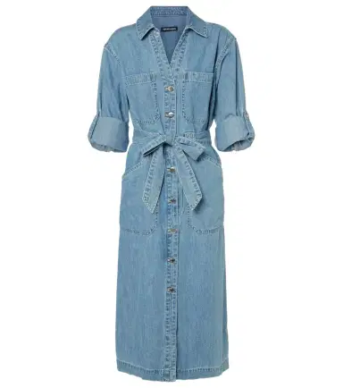 Veronica Beard Evelyn denim shirt dress | Thumbnail 1 Veronica Beard Evelyn denim shirt dress | Thumbnail 1