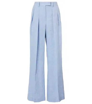 Brunello Cucinelli High-rise linen-blend wide-leg pants | Thumbnail 1 Brunello Cucinelli High-rise linen-blend wide-leg pants | Thumbnail 1