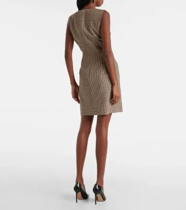 Veronica Beard Houndstooth minidress | Thumbnail 4 Veronica Beard Houndstooth minidress | Thumbnail 4