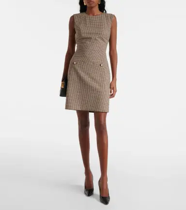 Veronica Beard Houndstooth minidress | Thumbnail 5 Veronica Beard Houndstooth minidress | Thumbnail 5