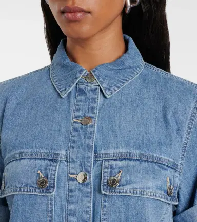 Veronica Beard Warren denim shirt dress | Thumbnail 5 Veronica Beard Warren denim shirt dress | Thumbnail 5