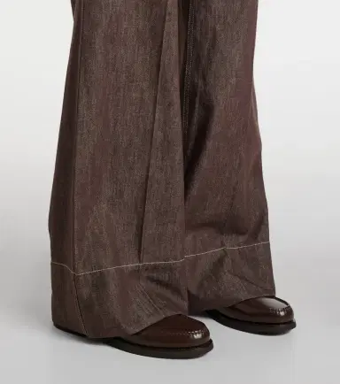Brunello Cucinelli Mid-rise wide-leg jeans | Thumbnail 3 Brunello Cucinelli Mid-rise wide-leg jeans | Thumbnail 3
