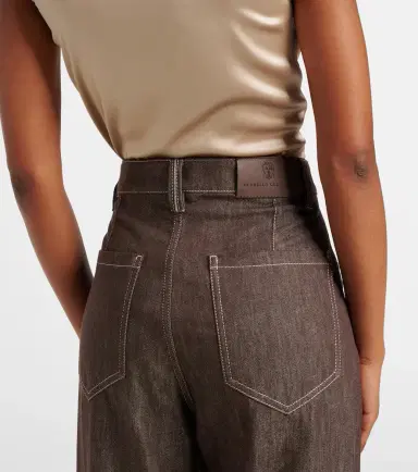 Brunello Cucinelli Mid-rise wide-leg jeans | Thumbnail 6 Brunello Cucinelli Mid-rise wide-leg jeans | Thumbnail 6