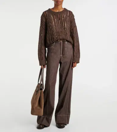 Brunello Cucinelli Mid-rise wide-leg jeans | Thumbnail 7 Brunello Cucinelli Mid-rise wide-leg jeans | Thumbnail 7