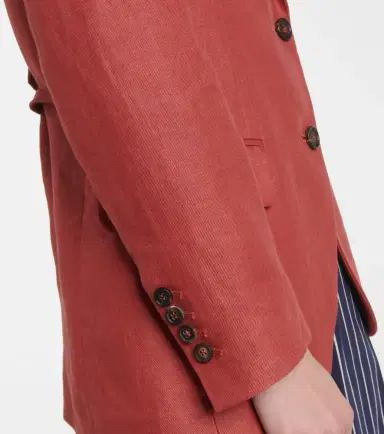 Brunello Cucinelli Hemp and linen gabardine blazer | Thumbnail 2 Brunello Cucinelli Hemp and linen gabardine blazer | Thumbnail 2