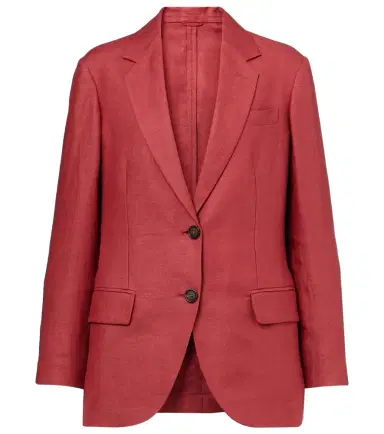 Brunello Cucinelli Hemp and linen gabardine blazer | Thumbnail 1 Brunello Cucinelli Hemp and linen gabardine blazer | Thumbnail 1