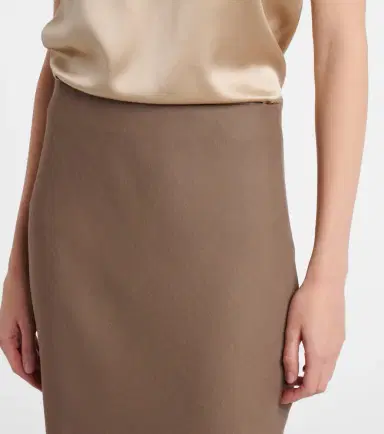 Brunello Cucinelli High-rise twill maxi skirt | Thumbnail 2 Brunello Cucinelli High-rise twill maxi skirt | Thumbnail 2