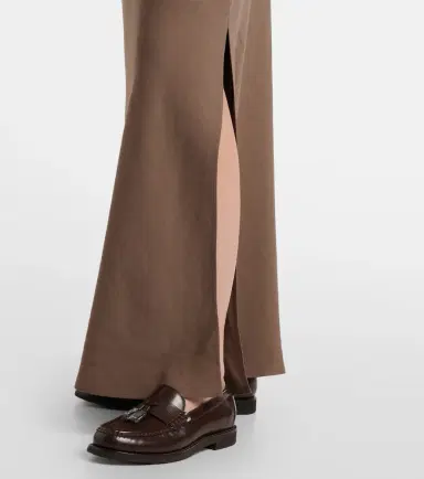 Brunello Cucinelli High-rise twill maxi skirt | Thumbnail 4 Brunello Cucinelli High-rise twill maxi skirt | Thumbnail 4