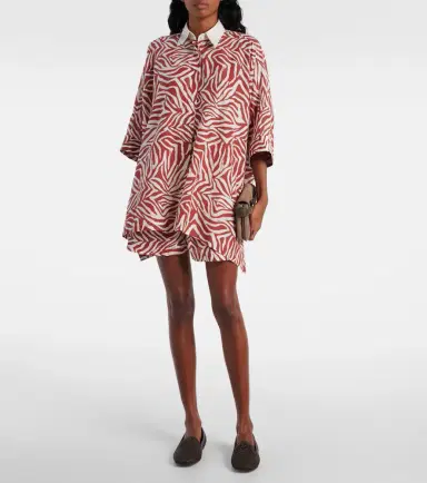 Brunello Cucinelli Printed cotton and silk shirt | Thumbnail 3 Brunello Cucinelli Printed cotton and silk shirt | Thumbnail 3