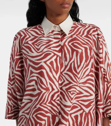 Brunello Cucinelli Printed cotton and silk shirt | Thumbnail 4 Brunello Cucinelli Printed cotton and silk shirt | Thumbnail 4