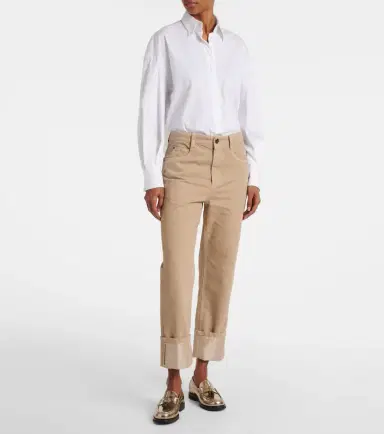 Brunello Cucinelli Mid-rise straight jeans | Thumbnail 5 Brunello Cucinelli Mid-rise straight jeans | Thumbnail 5