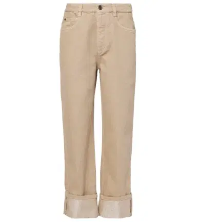 Brunello Cucinelli Mid-rise straight jeans | Thumbnail 1 Brunello Cucinelli Mid-rise straight jeans | Thumbnail 1