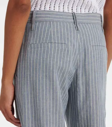 Brunello Cucinelli Linen and cotton-blend wide-leg pants | Thumbnail 6 Brunello Cucinelli Linen and cotton-blend wide-leg pants | Thumbnail 6