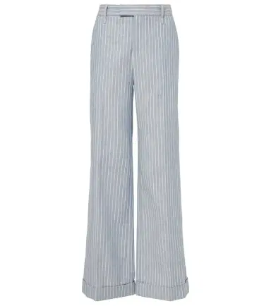 Brunello Cucinelli Linen and cotton-blend wide-leg pants | Thumbnail 1 Brunello Cucinelli Linen and cotton-blend wide-leg pants | Thumbnail 1