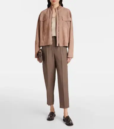 Brunello Cucinelli Mid-rise straight pants | Thumbnail 2 Brunello Cucinelli Mid-rise straight pants | Thumbnail 2