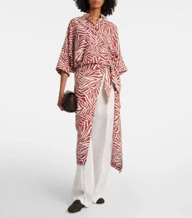 Brunello Cucinelli Linen wide-leg pants | Thumbnail 2 Brunello Cucinelli Linen wide-leg pants | Thumbnail 2